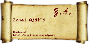 Zobel Ajád névjegykártya